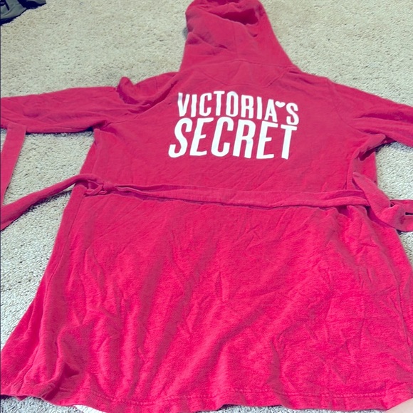 Victoria Secret Robe Size XS/S Hooded Sherpa Pockets - Picture 1 of 6